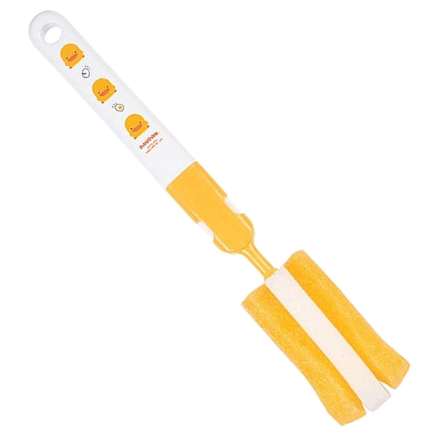 Detachable Sponge Bottle Brush~Yellow(Without Packing)