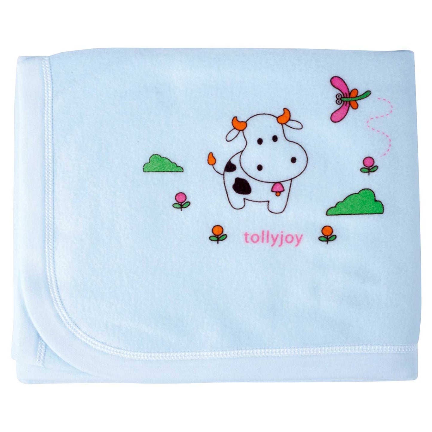 Fleece Blanket Cow~Blue(Without Packing)